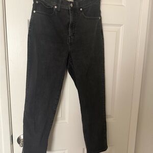 Madewell Women's Black Straight Leg Jeans